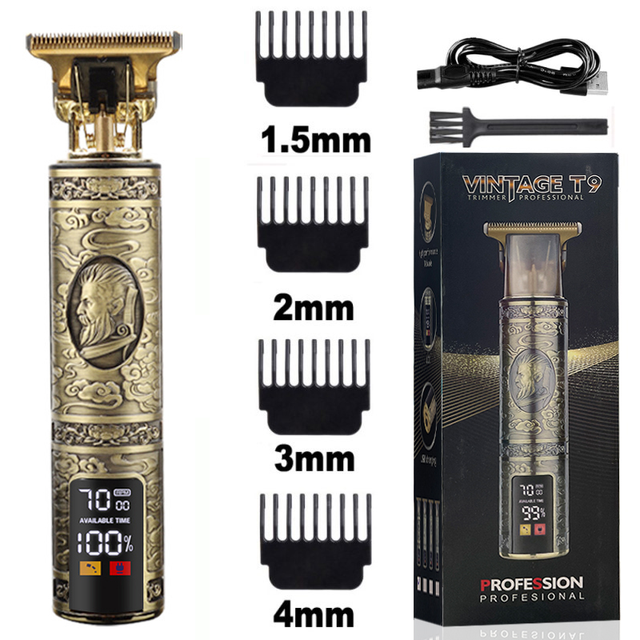 Elektrische Bald Head Tondeuse Trimmer Voor Mannen Oplaadbare Maaier Kapper Scheren Machine Vintage Kapsel Cutter Cordless: Gentleman