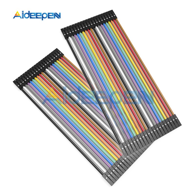 Conector de Cable Dupont para Arduino, 5 pines, 10 pines, 40 Pines, 10CM, 20CM, macho a hembra
