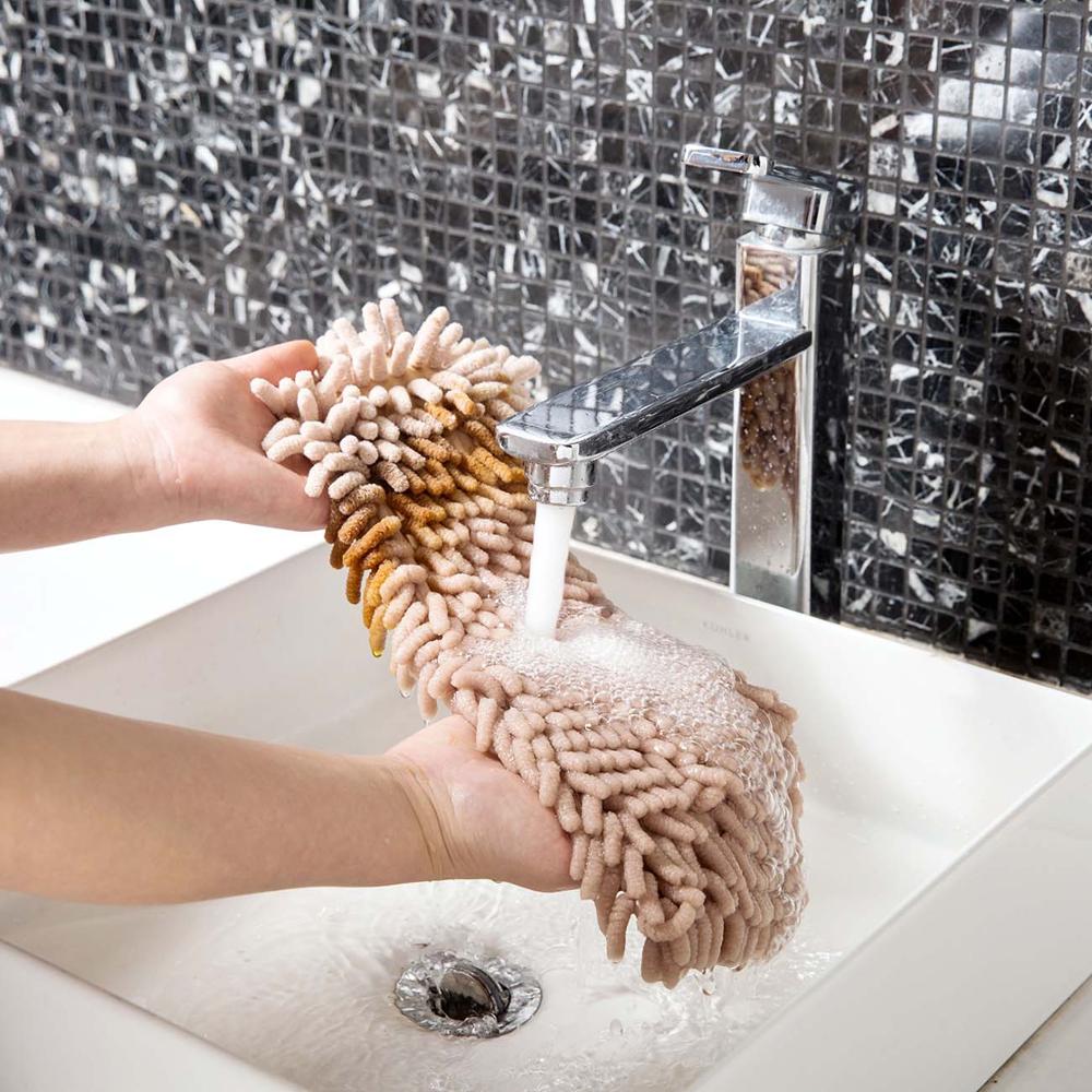 Serpillière anti-poussière Chenille pour salle de bain, nettoyage ménager, remplissage pliable, tête de rechange plate, outil de couleur bonbon