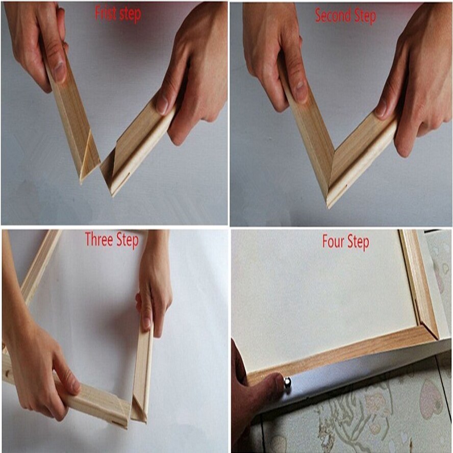 suit for all kinds Wood frame for canvas oil painting nature wood DIY Wooden stretcher big size picture inner frame