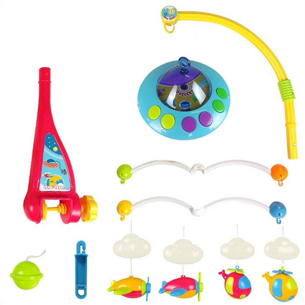 Baby bed bell 0-1 year old newborn 0-12months toy rotating music hanging baby rattle bracket set baby crib mobile holder