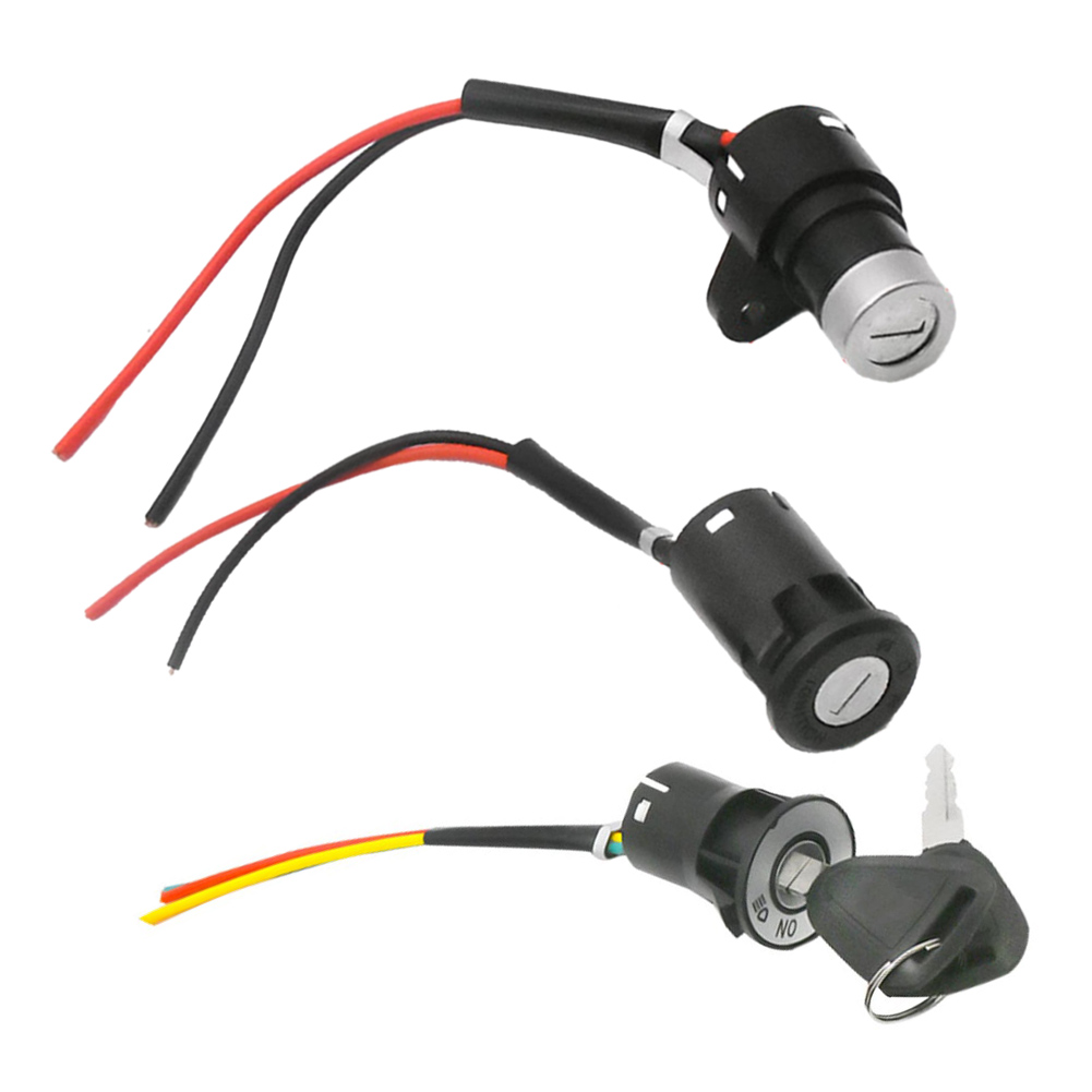 Interruttore di accensione per bicicletta elettrica Chiave di accensione Blocco alimentazione Chiave di accensione Interruttore Ebike Posizione a 2 fili per scooter elettrico E-bicicletta