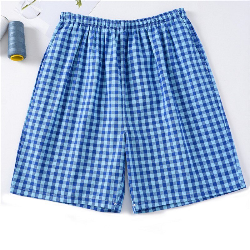 Summer Mens 100% Cotton Sleep Bottoms Pajamas Shorts Sleepwear Pants Pajamas Male home Sleep Shorts Men Sleeping Shorts XL-3XL