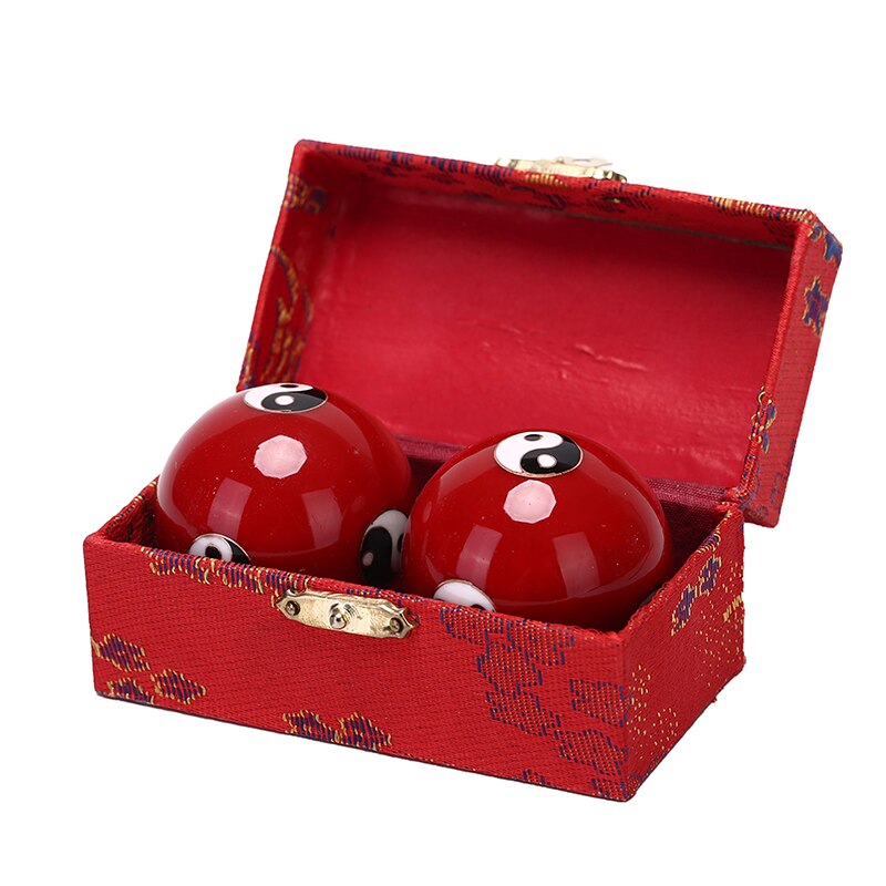 2 stuks/doos lichaamsmassager gezondheid oefening stress baoding ballen yin yang fitness verlichting handbal massage handbal fitnessbal