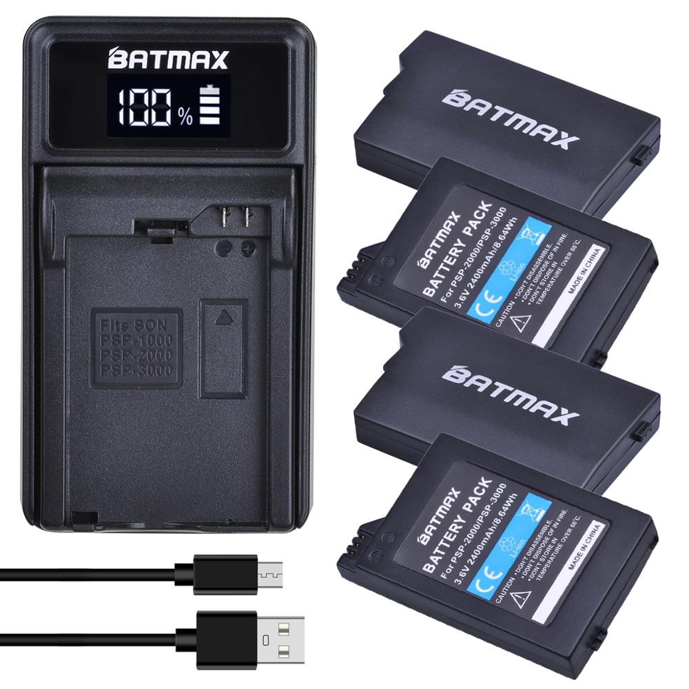 Batmax 2400Mah PSP-2000 Batterij + Led Usb Charger Voor Sony PSP2000 PSP3000 Gamepad Voor Playstation Portable Controller