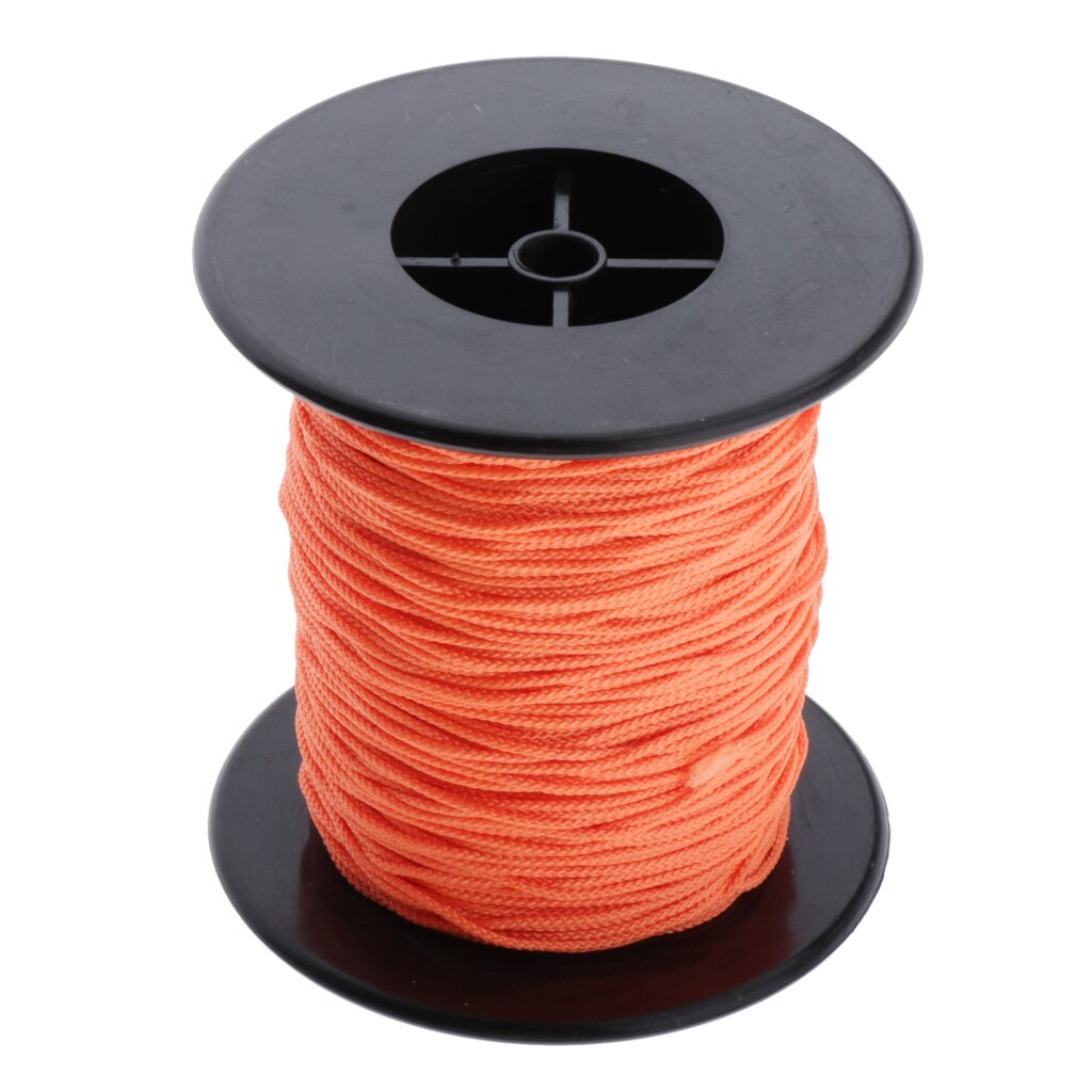 Scuba-dykning rulleline - dykke finger spole line reb streng - stærk og holdbar  - 83m x 2mm -  orange
