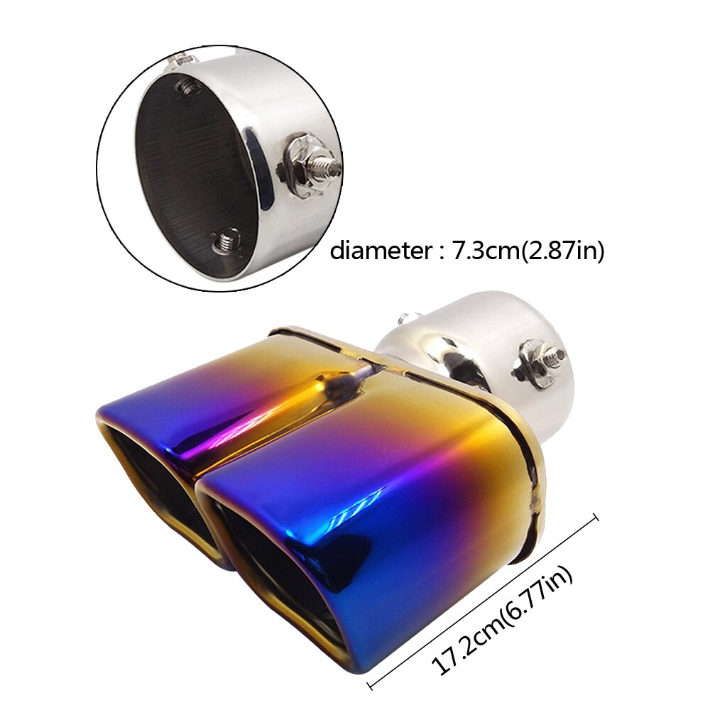 Double Entrance Exhaust Pipes Mufflers For MINI Cooper Mitsubishi Pajero Volkswagen Cadillac Hyundai Ford Fiesta Mercedes Benz