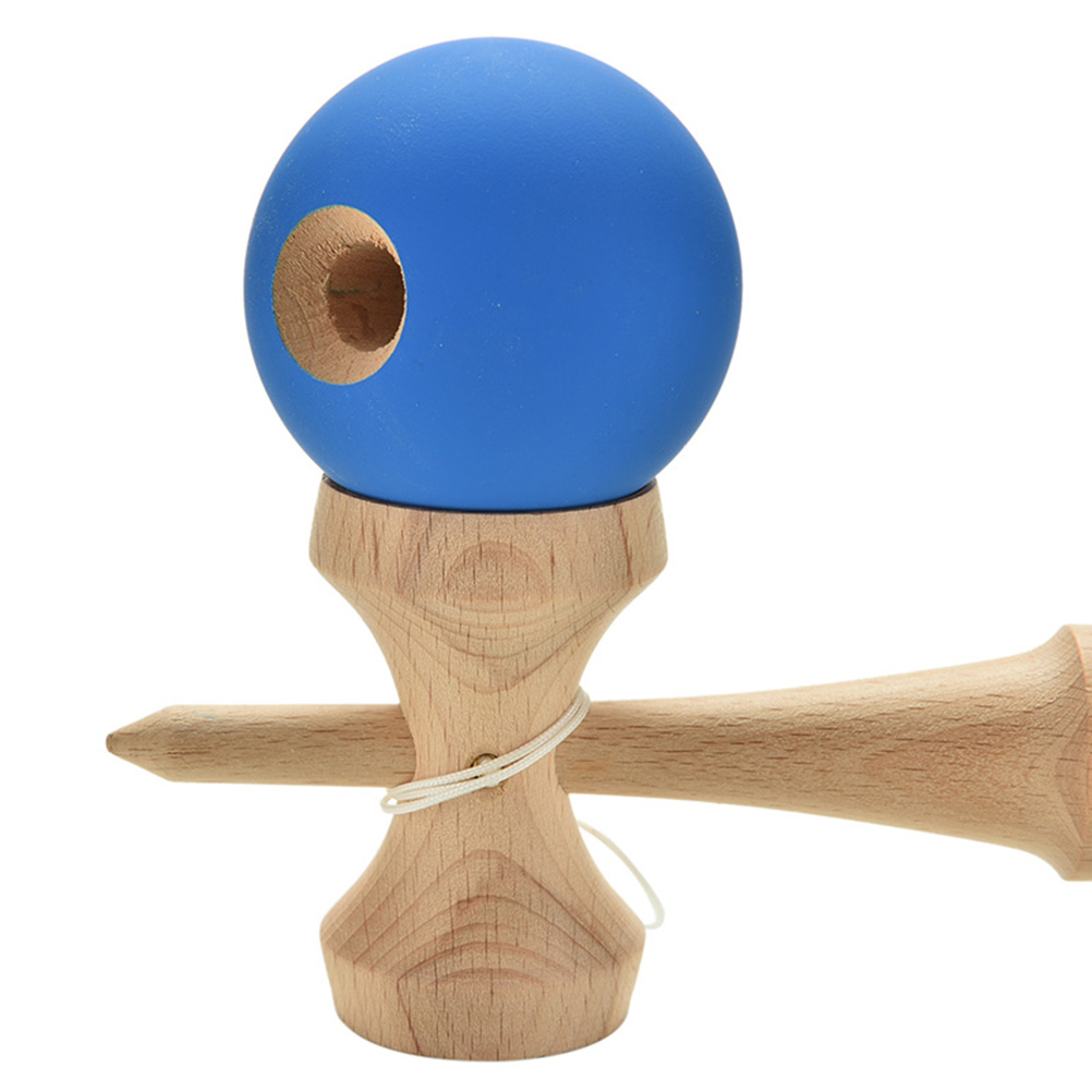 Japanese Traditional Toy Wooden Ball 18.5 cm Skillful Toy for Children Rubber Paint Kendama Matte Ball Kid Kendama