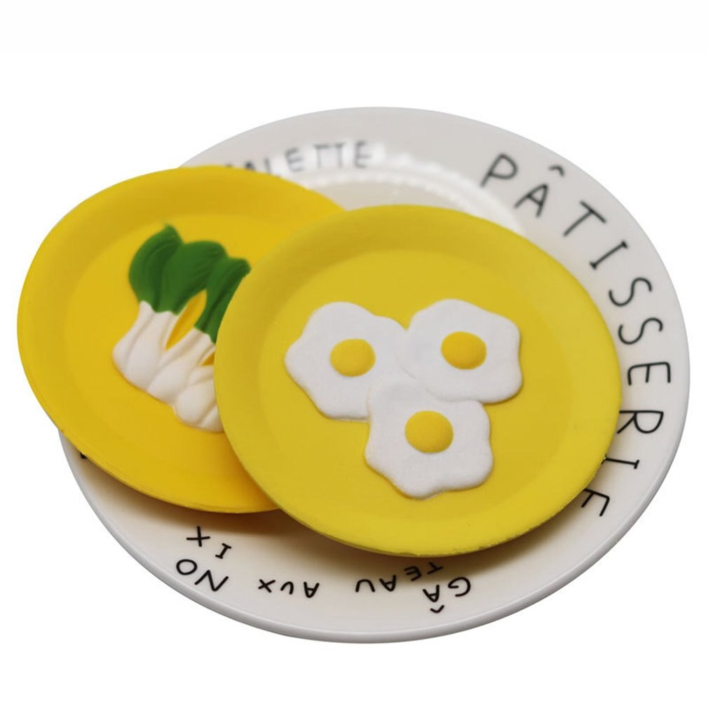 Food Dishes Shape Slow Rising Squishies Toy for Relieves Stress Anxiety Charm Pendant Anti-stress Toys for Children Adult