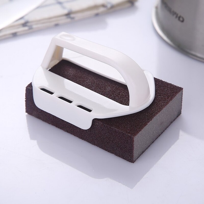 Emery Sponge Brush for Removing Rust Kitchen Tool Cleaning Descaling Rub Kichen Accessories Clean Wash Nano Melamine Pot