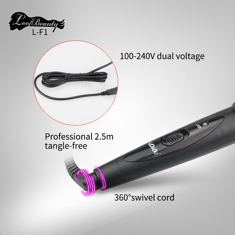 DODO 3 In 1 Hair Curlers Care Styling Curling Wand Interchangeable 3 Parts Clip Hair Iron Curler Set Curler Hair Styles Tool