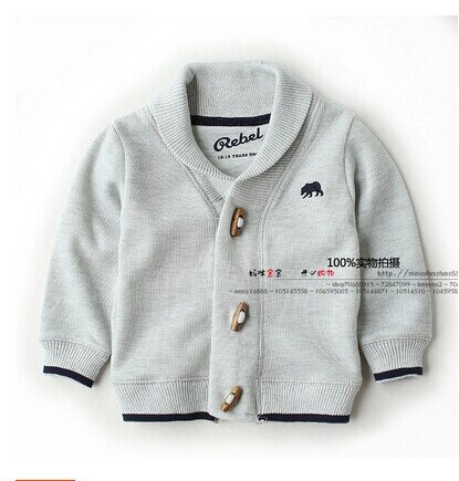 nuovo arrivo 2014 ragazzi di autunno della molla del cappotto del bambino abbigliamento bambino cardigan casuale maschile del tutto-fiammifero bambini giacche moda bambino tuta sportiva: Size 24 to 36M