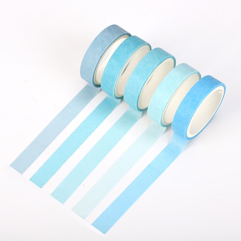 5 rollen/set kleurrijke print washi tape japans papier diy planner afplaktape plakband sticker decoratieve briefpapier tape: 9