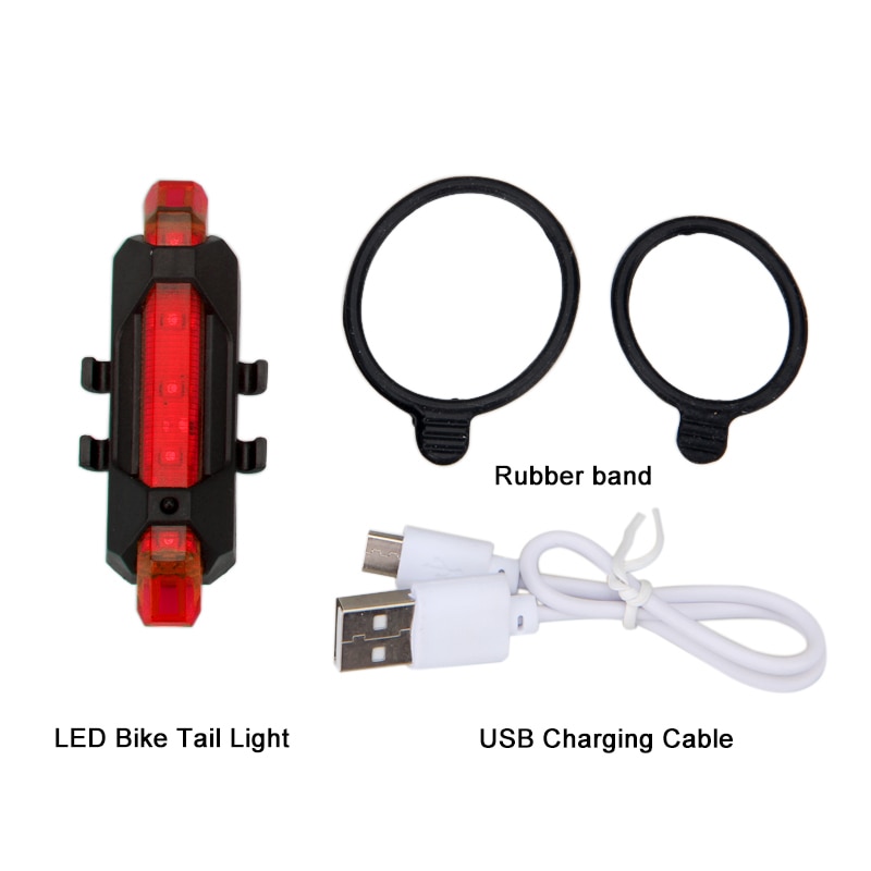 Wasserdichte USB Aufladbare Fahrrad Licht MTB Nacht Sicherheit Warnung Fahrrad Lampe mit Rücklicht Fahrrad Zubehör