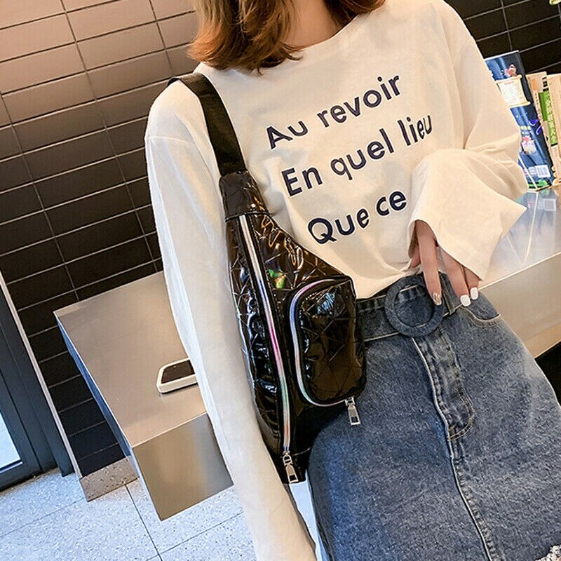 Large Bum Bag Waist Girls Women Traveling Adjustable Travel Pouch Pack