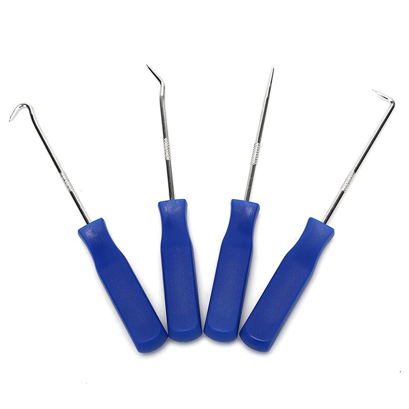 4Pcs Durable Plastic Steel Automobile O Ring Oil Seal Gasket Puller Remover Craft Hand Tool Car Pick & Hook Tools Set