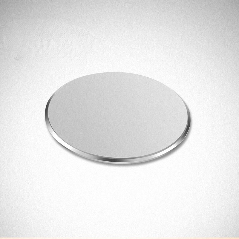 Soporte magnético Universal Circular para teléfono, pegatina de placa de Metal, ultradelgada lámina de hierro, yeso para película de soporte de imán fuerte: Frosted space silver