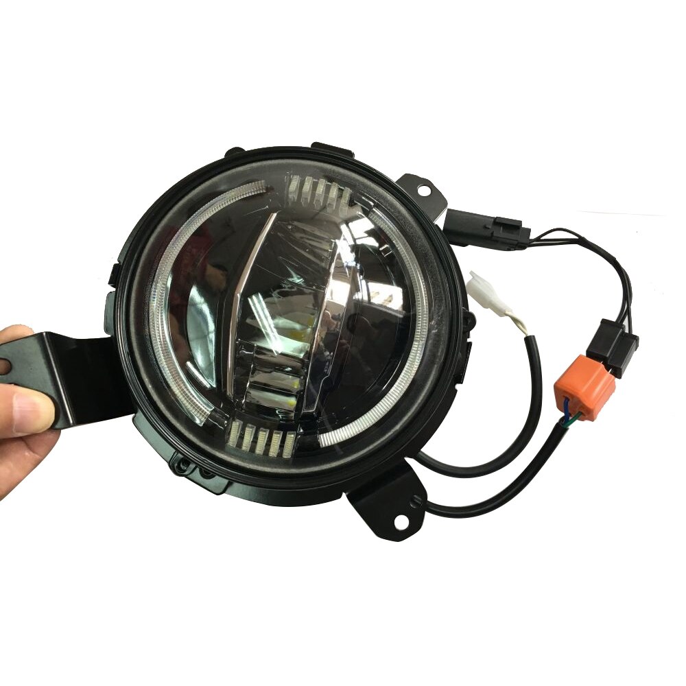Car Front Head Light Lamp Install Support Mount Brackets Metal Exterior Holder For Jeep Wrangler JL Up Car Styling