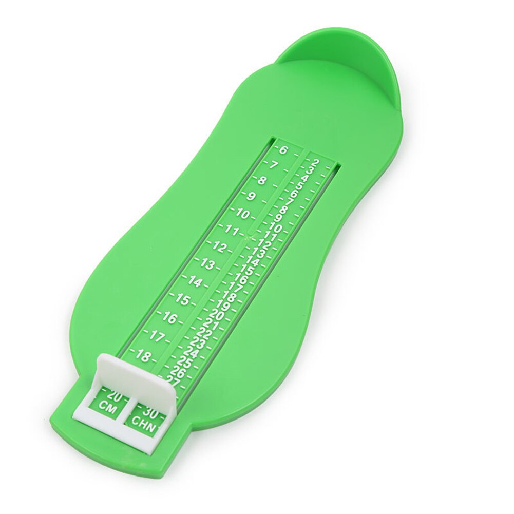 Kids Feet Length Measuring Device Shoes Calculator Baby Foot Ruler Kids Foot Length Measuring Child Shoes: Green  