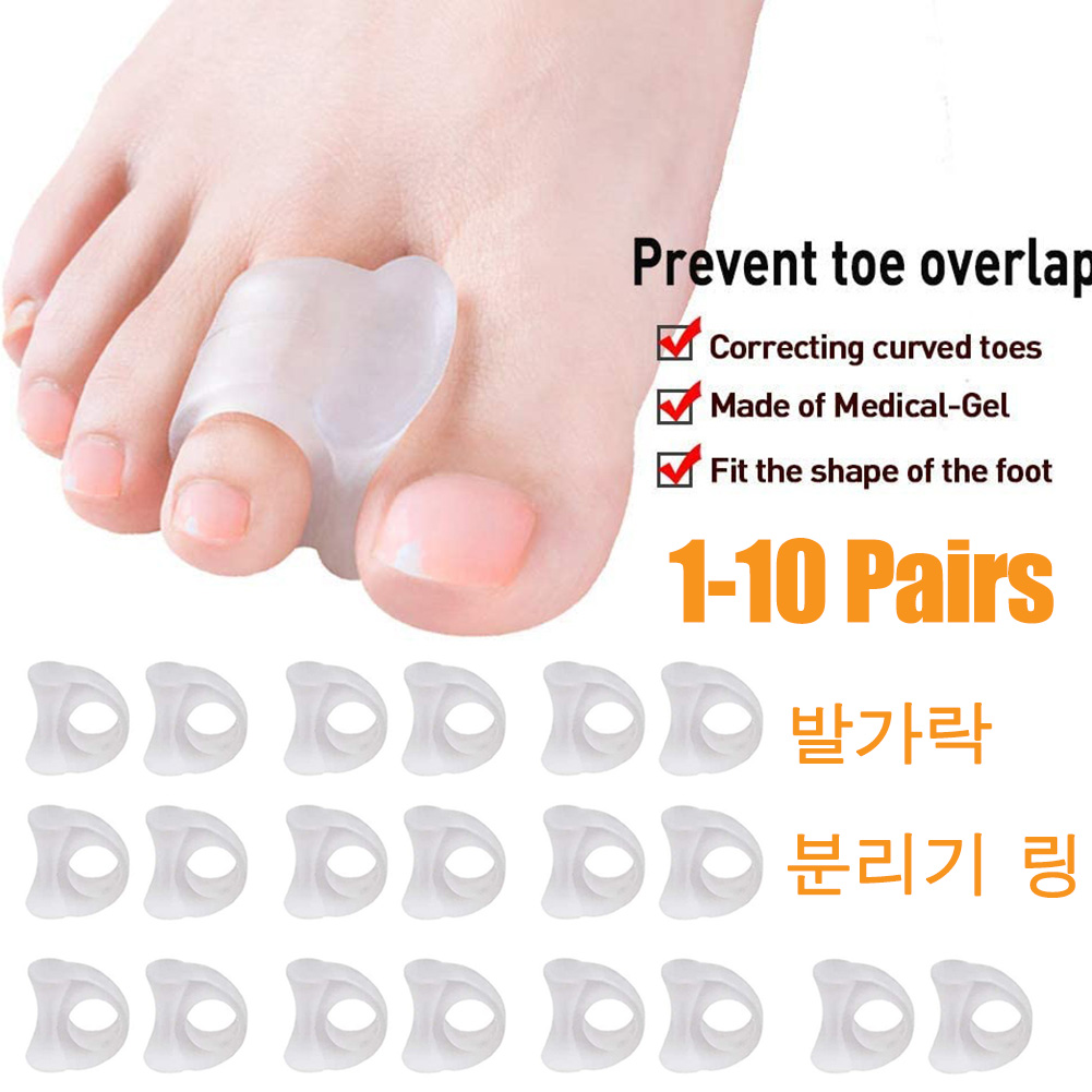 1-10 Pairs Silikon Zehen Separator Bunion Knochen Ektropium Teller Toes Außen Appliance Fuß Pflege Werkzeuge Hallux Valgus Corrector
