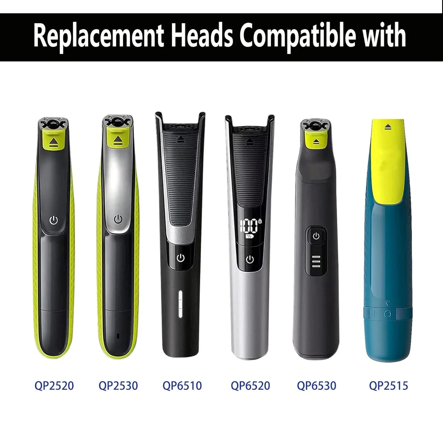 360° Replacement blade For One Blade Shaver QP6651/30，QP2834/2， QP6551/15，QP6541/15，QP2734/20 ，QP2520，QP2530，QP6510/20 Trimmer