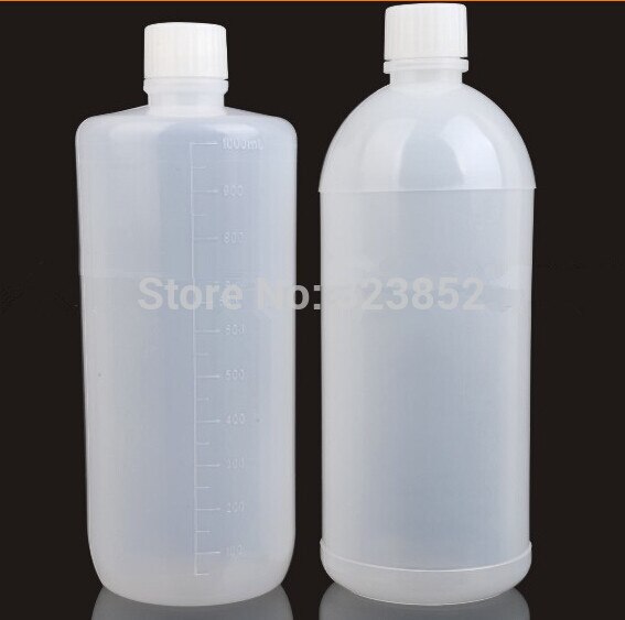 Reagensflaska plastflaska med smal mun 25 x 232 x 85mm 69g 1000ml,  alla storlekar tillgängliga -pack 6
