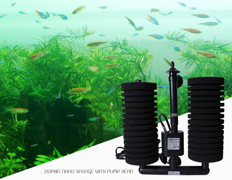 aquarium shrimp tank fish tank electric nano sponge filter
