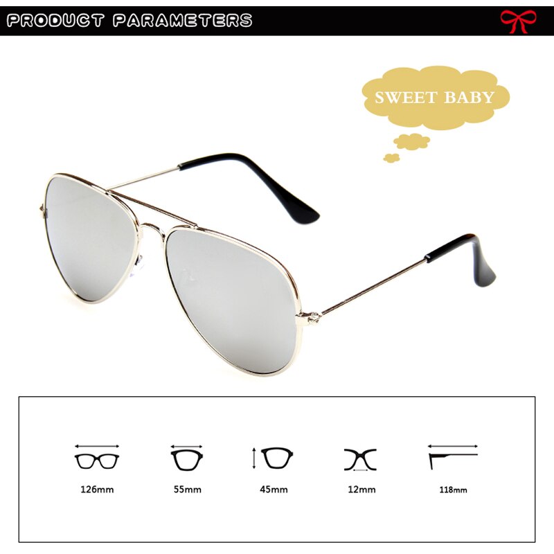 Longkeeper drenge piger børn solbriller mærke retro sød pilot solbriller børn oculos de sol gafas  uv400