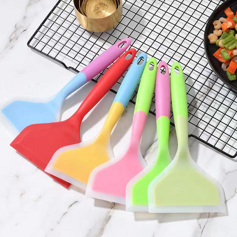 Kitchen Scraper Baking Yuzi Burnt Silicone Spatula Wide Mouth Pizza Spatula Steak Non-stick Silicone Spatula Kitchen Accessories