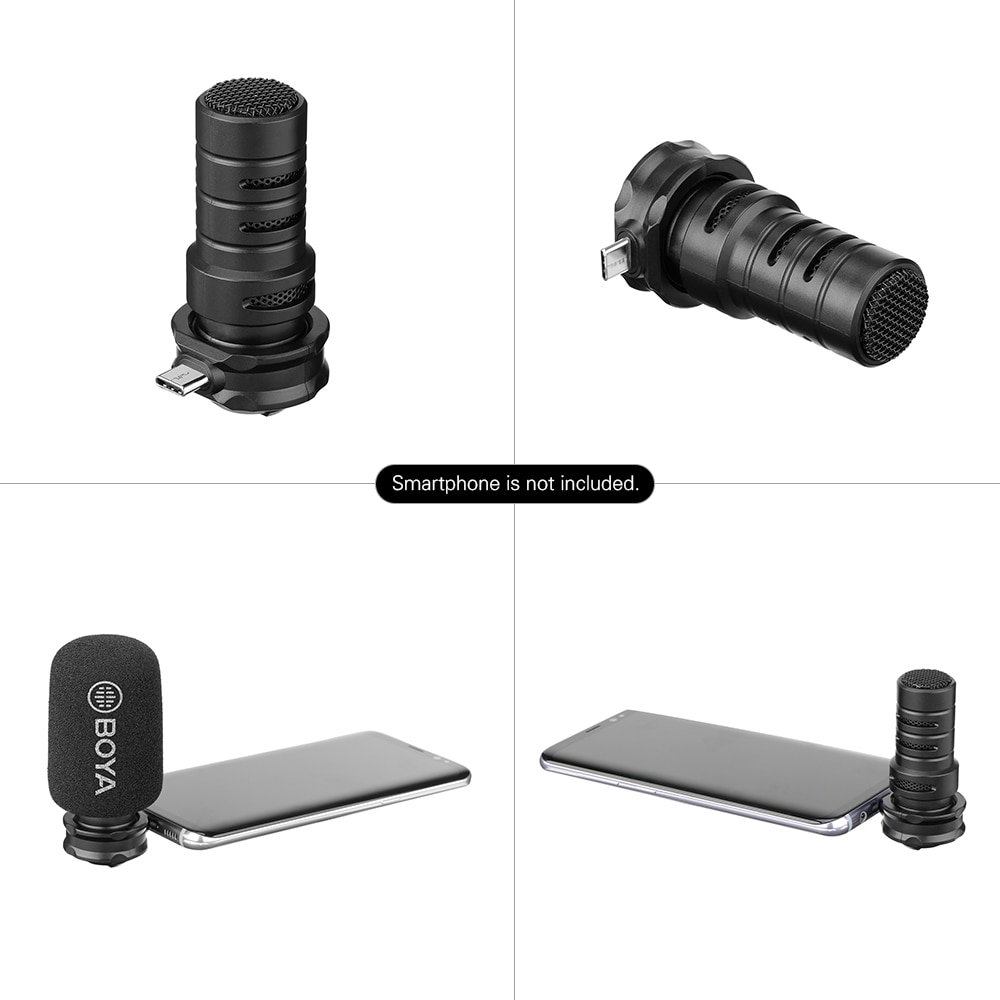 BOYA BY DM100 DM200 A7H, micrófono de condensador Digital para iPhone, Samsung tipo C, teléfonos Android, iPad, iPod, 3,5mm