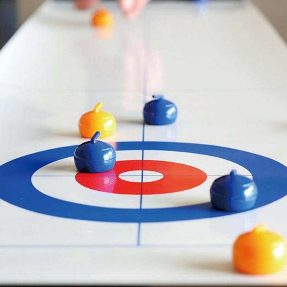 Desktop Curling Mini Size Decompression ABS Family Tabletop Game for Home Tabletop Game Mini Decompression ABS toy