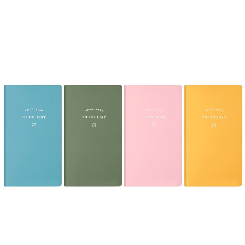 PU Leather to Do List Notebook Schedule Book Diary Weekly Planner Notepad School Office Supplies Kawaii Stationery