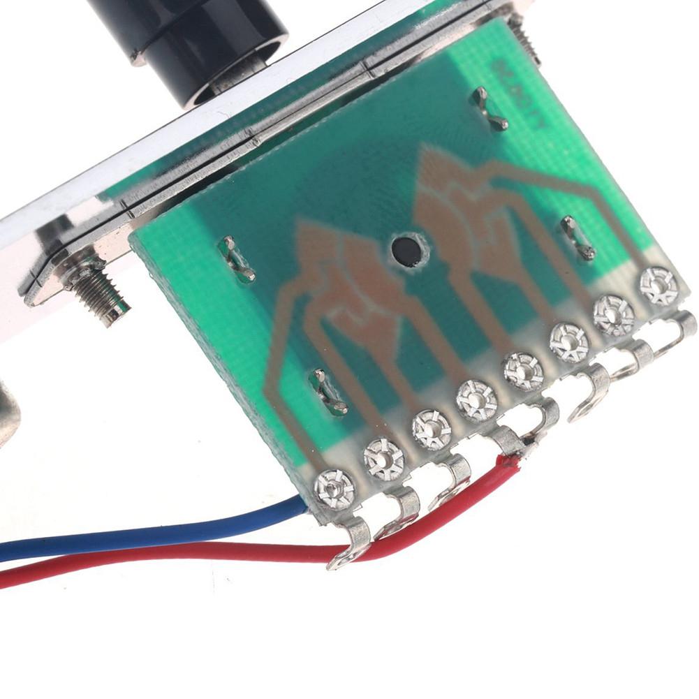 3 Way Wired Loaded Prewired Control Panel Plate Harness Switch Knobs On For Tele Telecaster Electric Guitar With/Without Socket