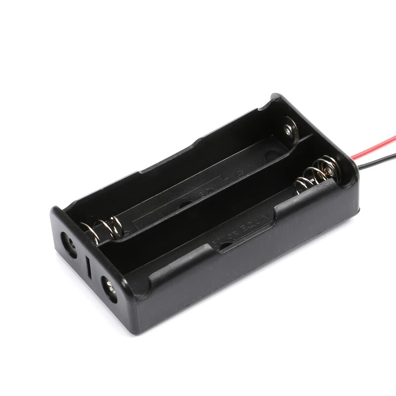 Novo plástico 18650 caixa de armazenamento da bateria caso 1 2 3 4 slot maneira diy baterias clipe titular recipiente com fio chumbo para 18650 bateria: 2X18650