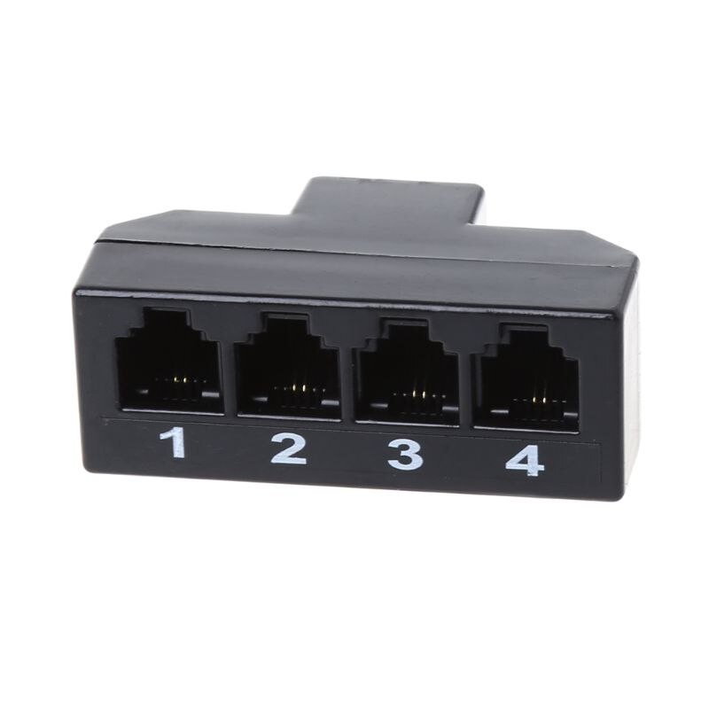 RJ11 6P4C Weibliche Zu 4 Ethernet RJ45 8P8C Männlichen F/M Adapter Konverter Kabel Telefon R9JB