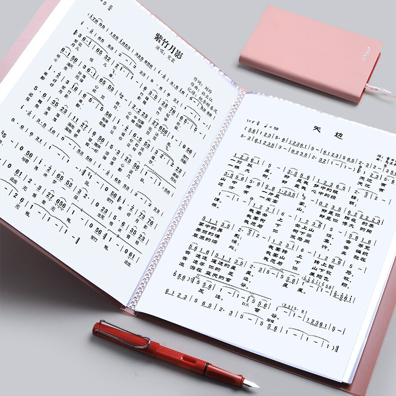 Organizador portátil para piano, 30, 40, 60, 80 páginas, tamanho a4, nota musical, folha de documentos, pasta de armazenamento, pp, pastas de escritório fosco