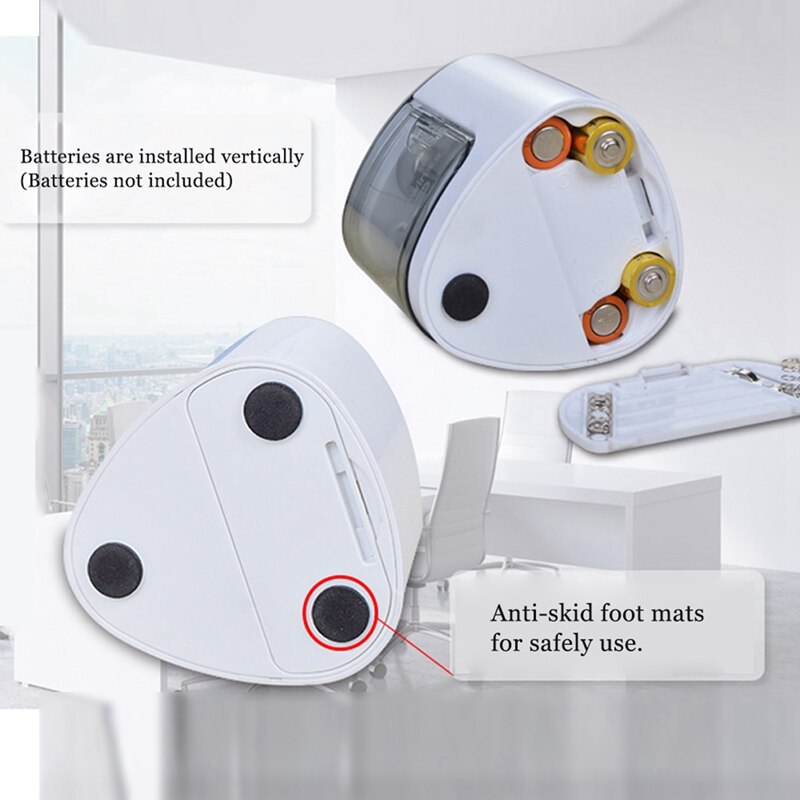 TEN-WIN Pencil Sharpener Electric Cute Multi-Functional Automatic Electric Pencil Sharpener Operated with 2 Holes