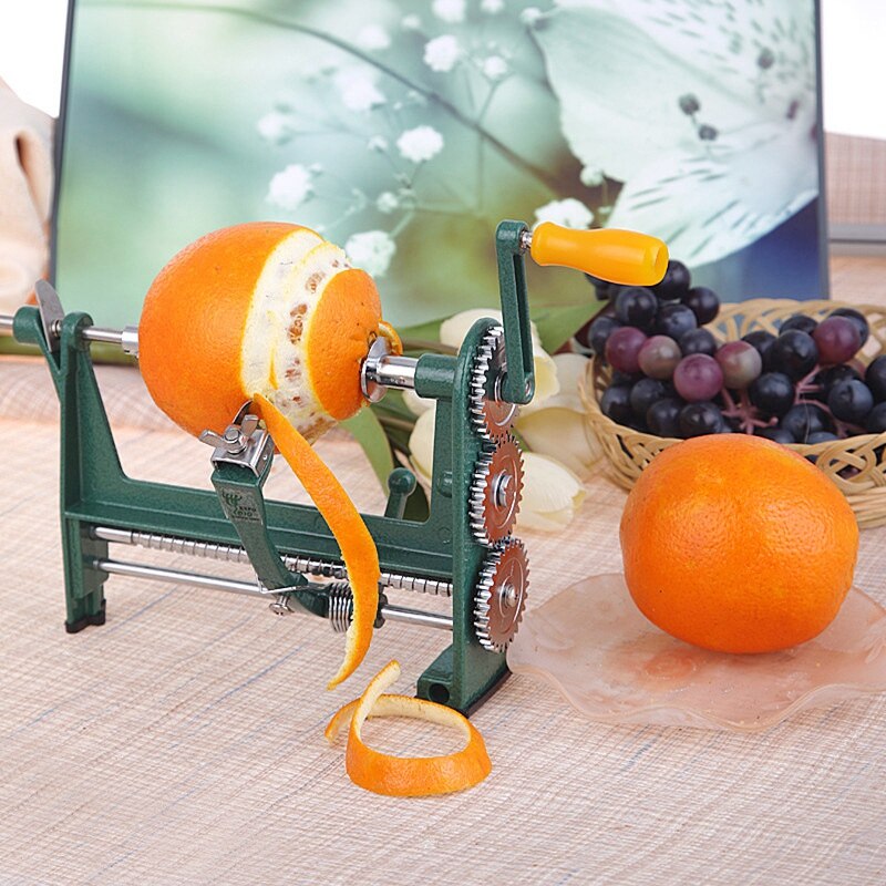 Manuel roterende æbleskræller kartoffelskrælning multifunktions rustfrit stål frugt- og grøntsagsskrællemaskine: Default Title
