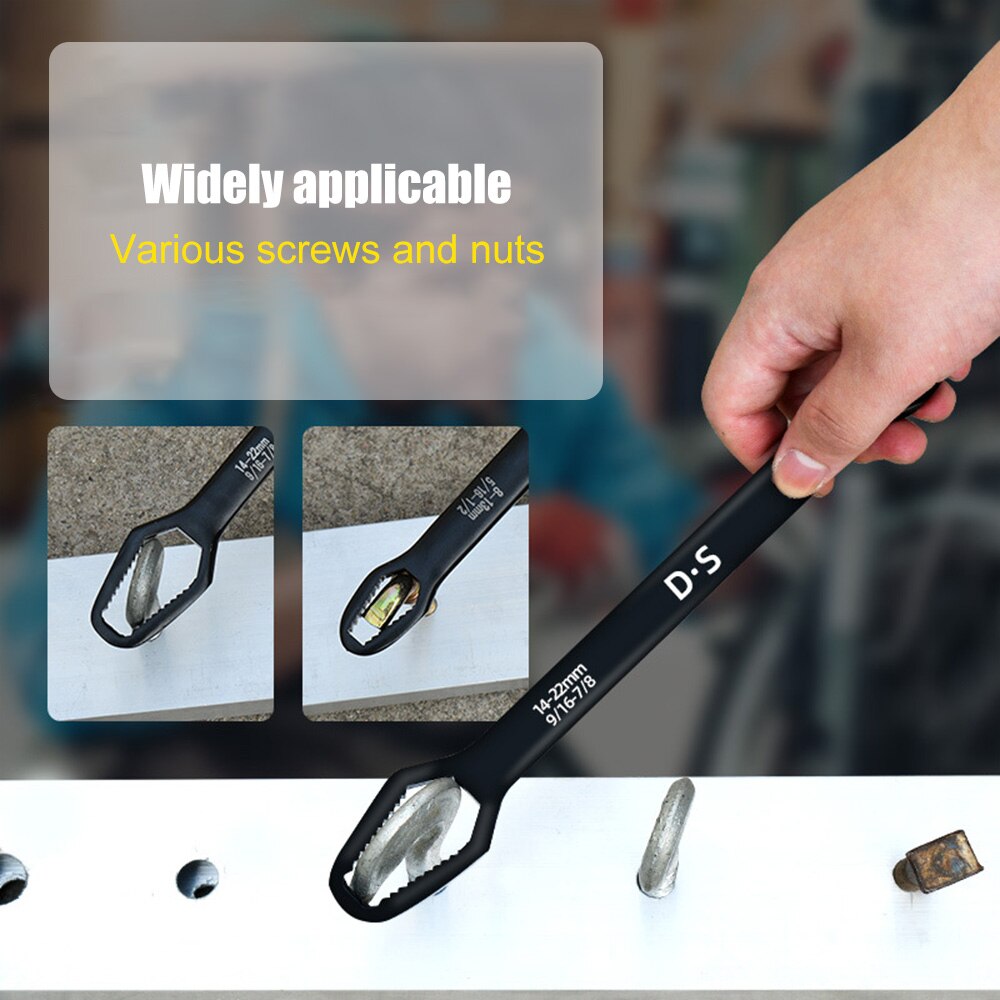 Adjustable Wrench Spanner Set Double-Head Universal Spanner Ratchet Wrench Key Set Screw Nuts Wrenches Repair Hand Tools