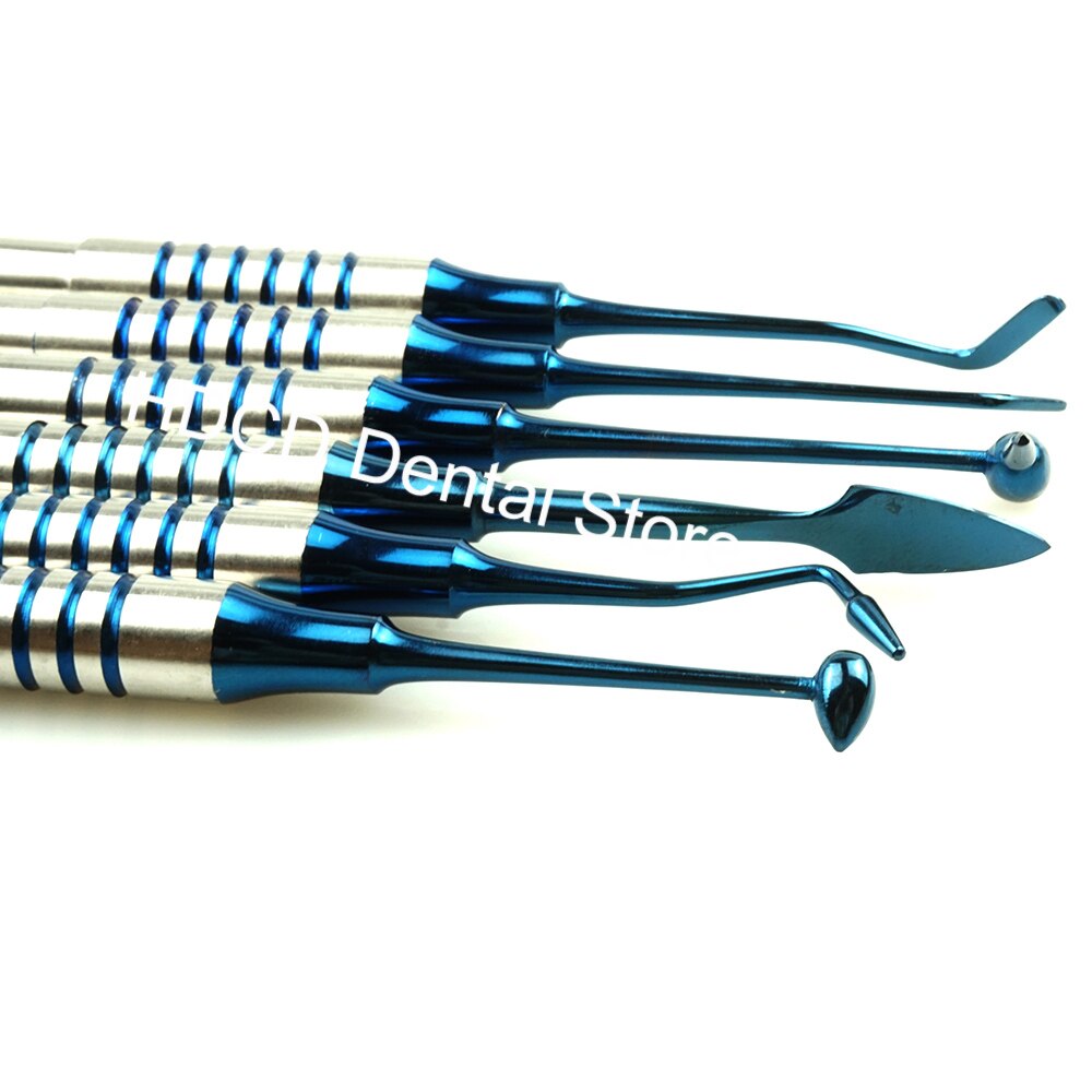 6Pcs Dental Resin Filling Tools Composite Filling Spatula Stainless Steel Dentistry Repair Instrument Dentist Material