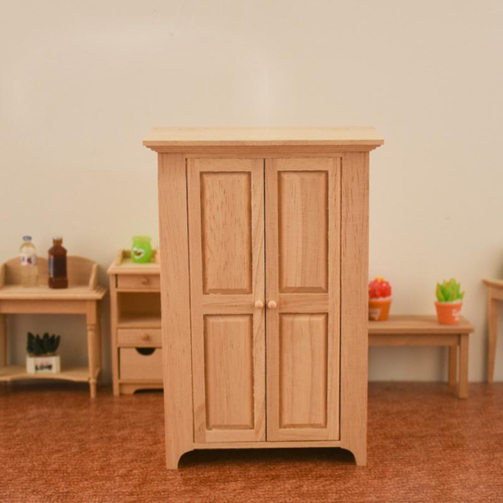 Szafka kuchenna 1:12 skala miniaturowy domek dla lalek szafka zabawka dla sypialni salonu