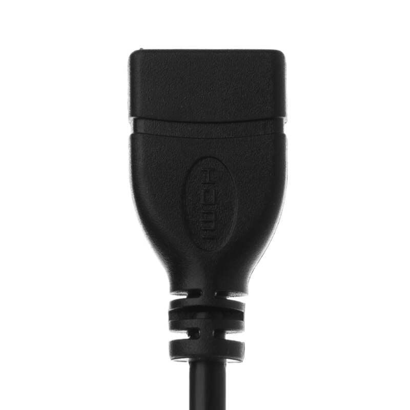 90 Graden Haakse Mini Usb Hdmi Male Naar Hdmi Female Extension Data Kabel 21Cm H05A: WHITE