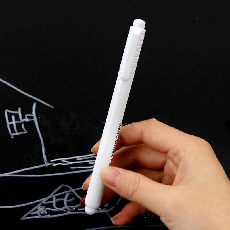 1PC White Liquid Chalk Pen Marker Glass Windows Chalkboard Blackboard Liquid Ink Pen Used on Chalkboard Window White Pen