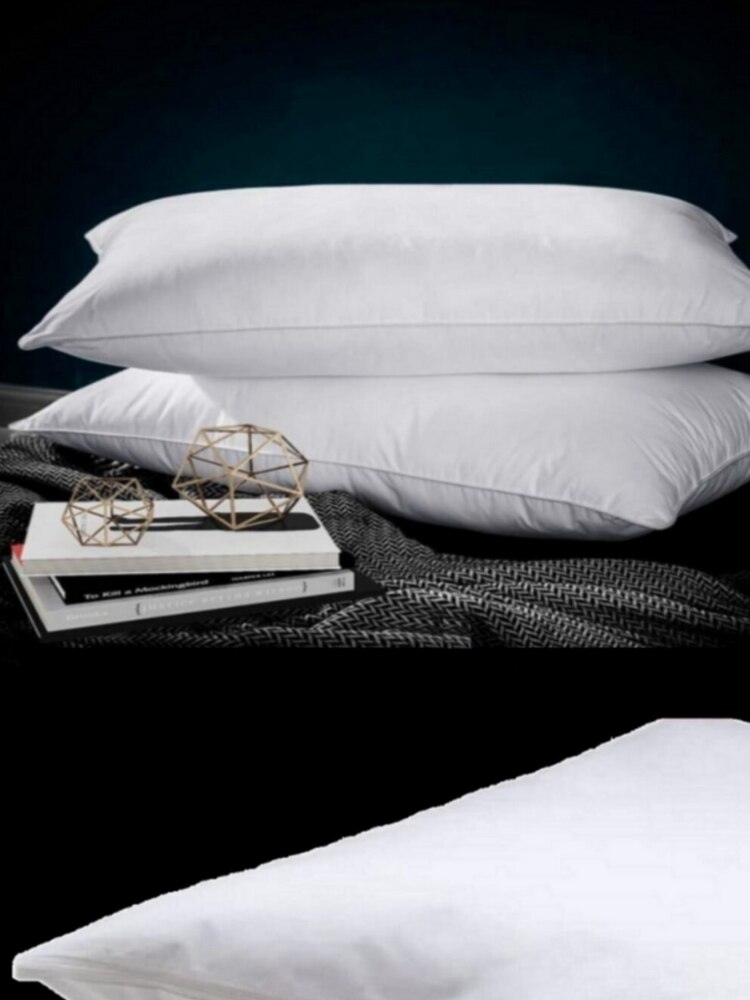 50X70 Rechthoekige Solid Pure Kussen Kern Zacht Hoofd Kussen Innerlijke Wit Kussen Insert Siliconen Gevuld Fiber bed 2 Pcs