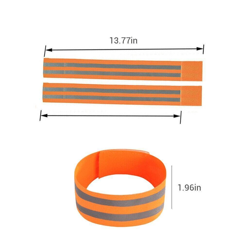 Reflective Armband Elasticated Armband Sport Ankle Safety Walking Jogging Leg Straps Biking Reflective Running Tape For Nig J3Y9