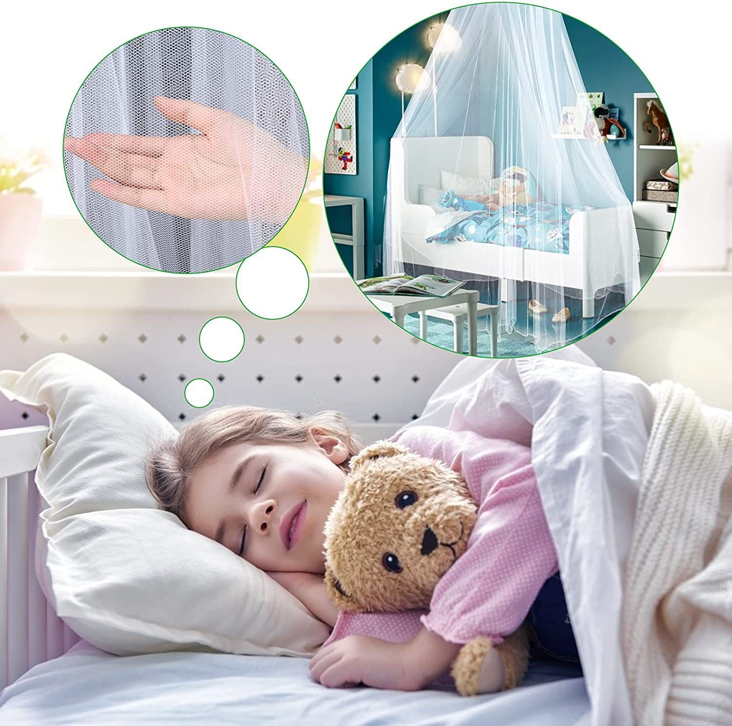 Universal Dome Mosquito Net Summer Anti Mosquito Mesh Net Hanging Bed Canopy Outdoor Picnic Camping Insect Net