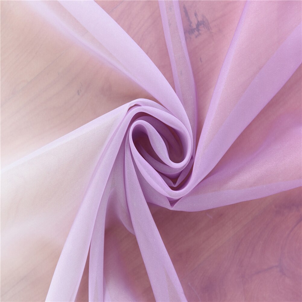 Moderne gradient farve vindue tyl gardiner til stue soveværelse organza voile gardiner hotel dekoration blå gennemsigtige gardiner