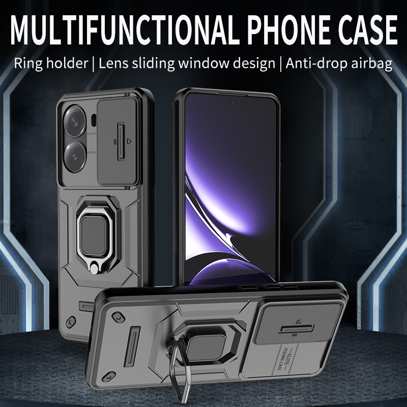 For Xiaomi Poco X7 Pro 5G Case Slide Lens Armor Phone Case for Poko Poxo Pocco Little X 7 Pro X7Pro Magnetic Ring Holder Cover