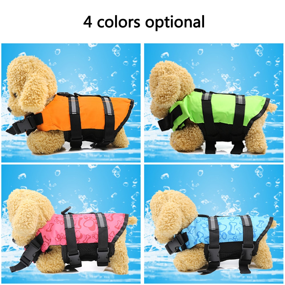 Puppy Rescue Swimming Wear Safety Clothes Vest Swimming Suit XS-XL Outdoor Pet Dog Float Doggy Life Jacket Vests
