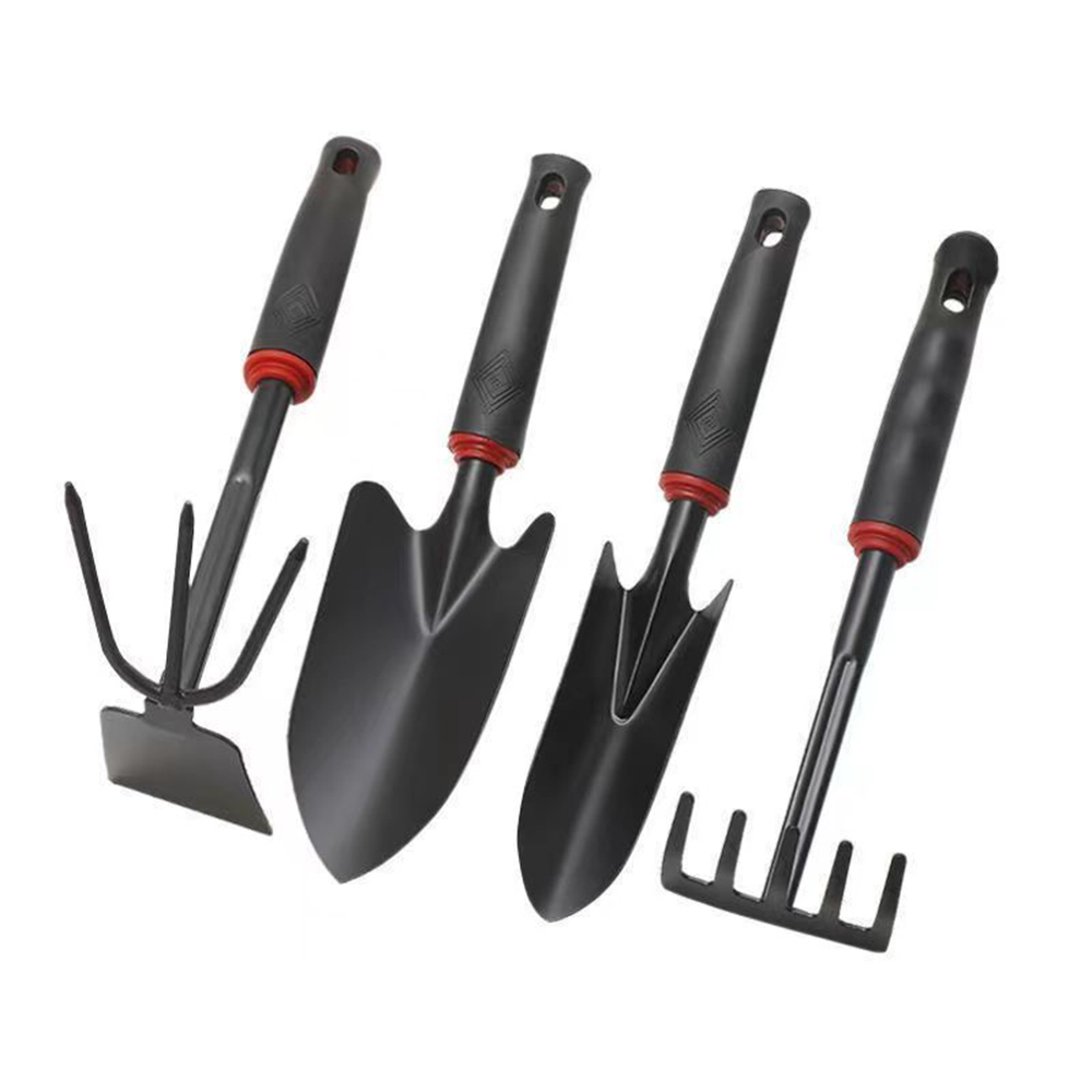 Pala de jardinería, juego de cuatro palas pequeñas, herramientas de jardinería vegetal, herramientas de jardinería: Plata